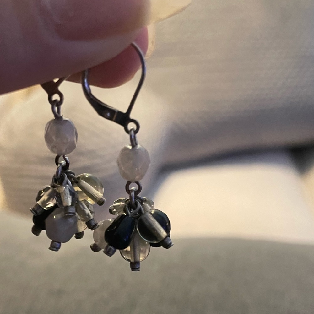 Glass bead earrings